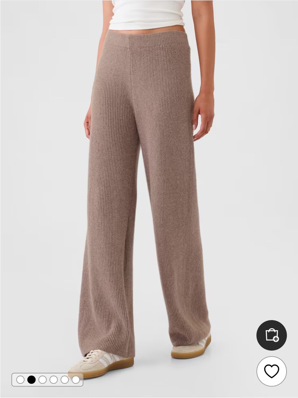 Gap Cash Soft Shaker Stitch Trouser Size Small Tall NWT